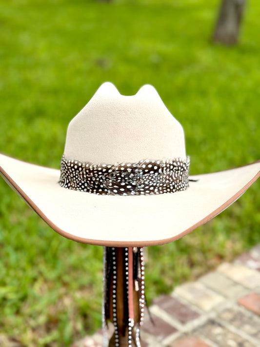 Black & White Feather Hatband