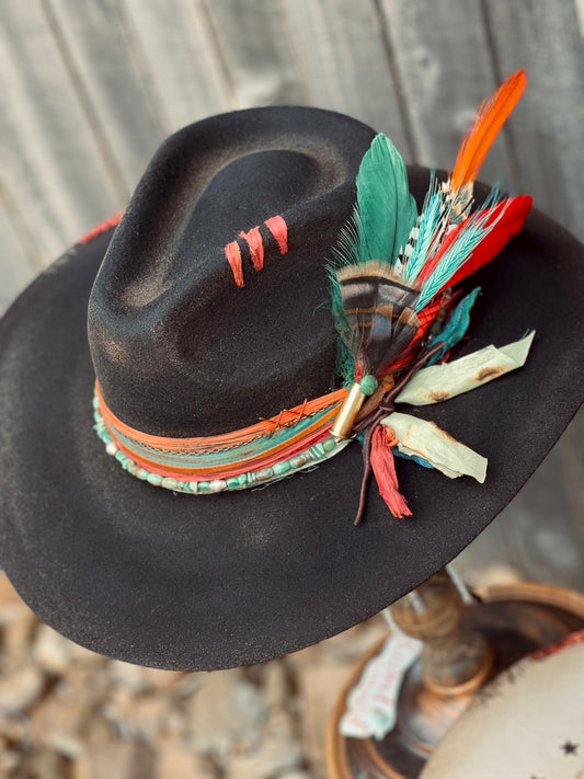 Customized Western Fashion Hat - The Laramie (Black)