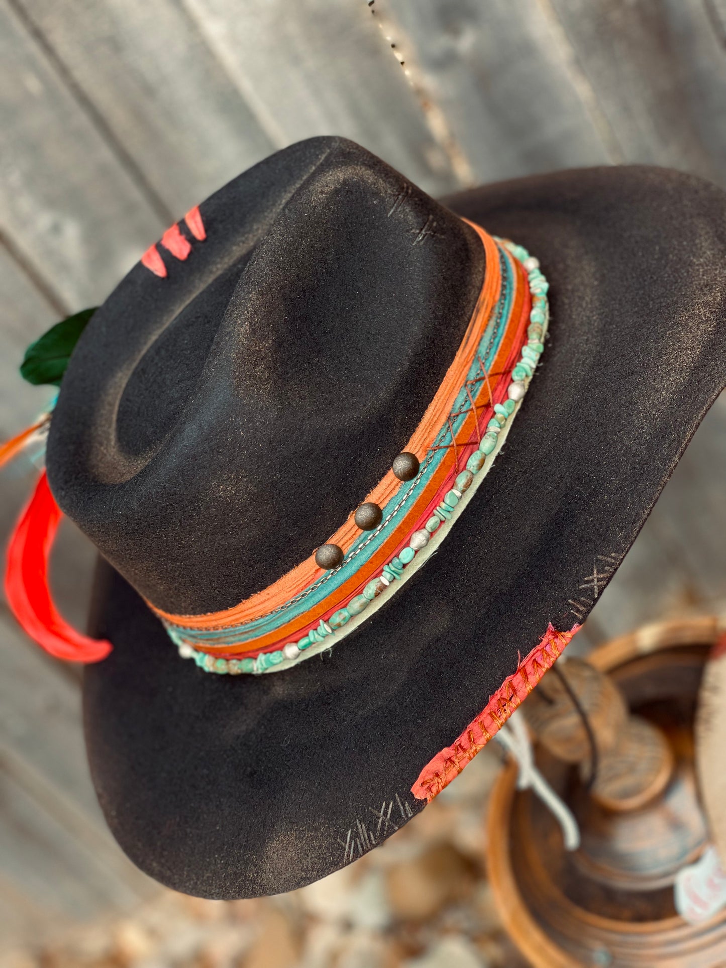 Customized Western Fashion Hat - The Laramie (Black)