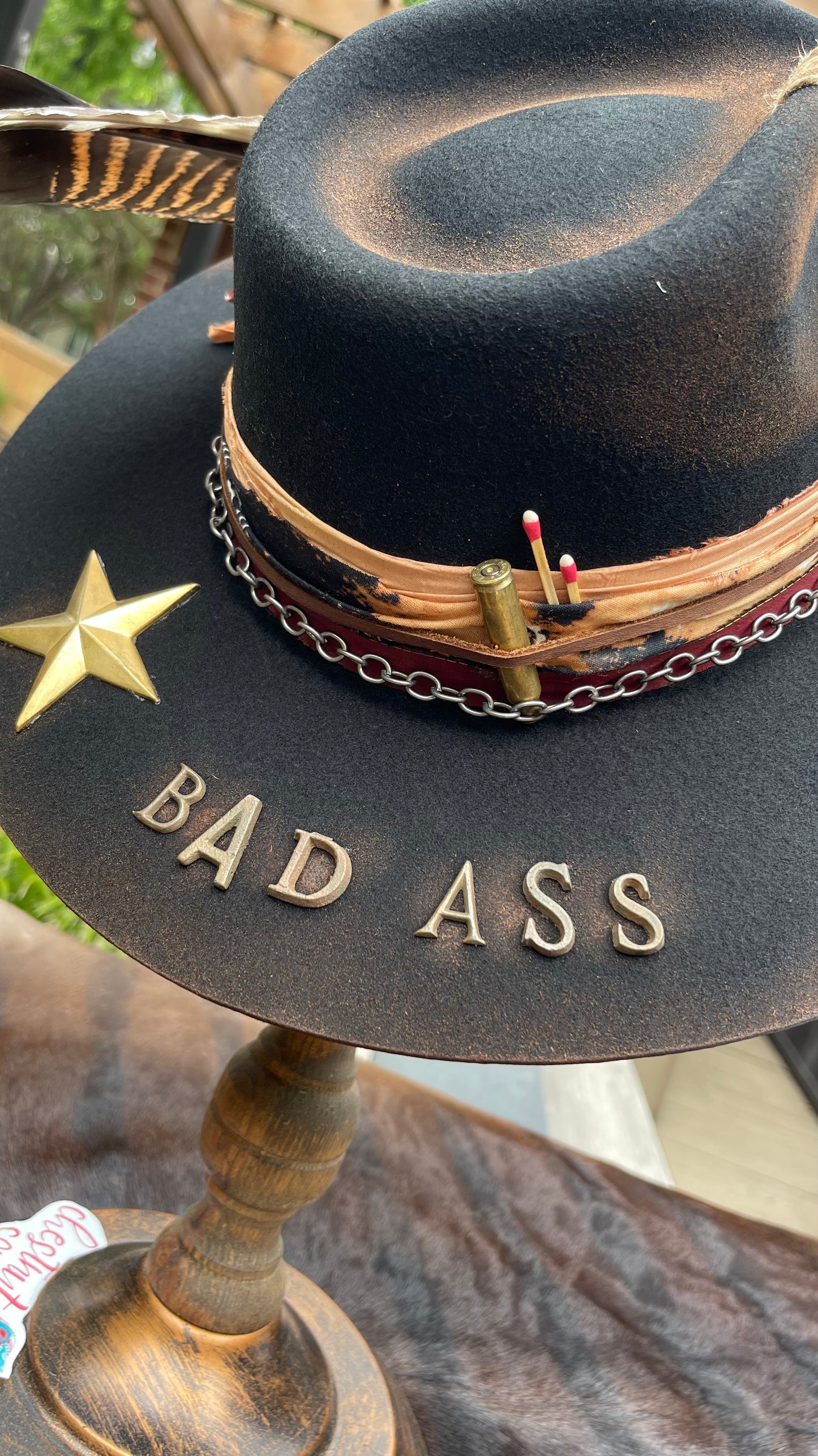 Customized Western Fashion Hat - Bad Ass