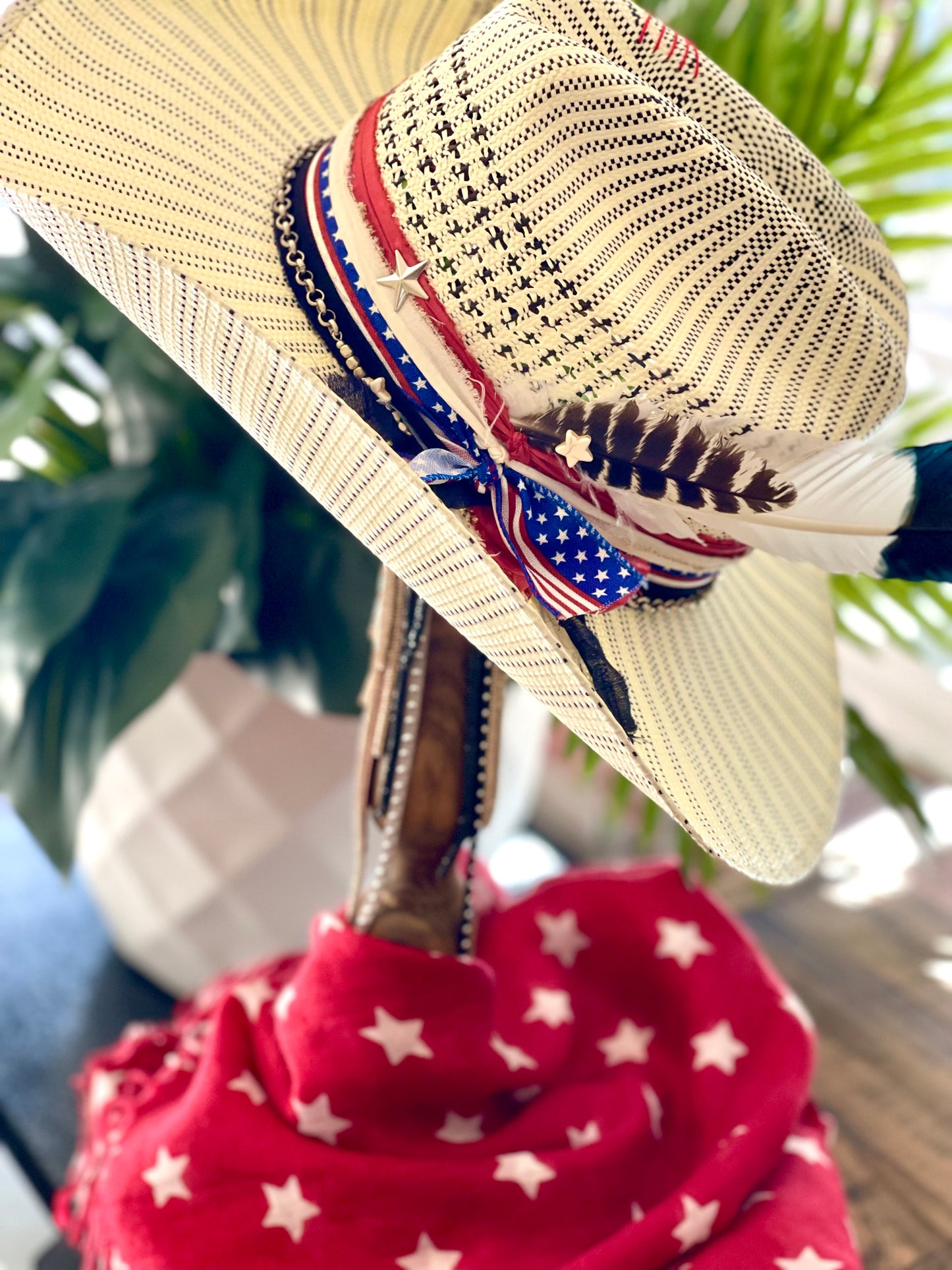 The Patriot II - Customized Straw Cowboy Hat