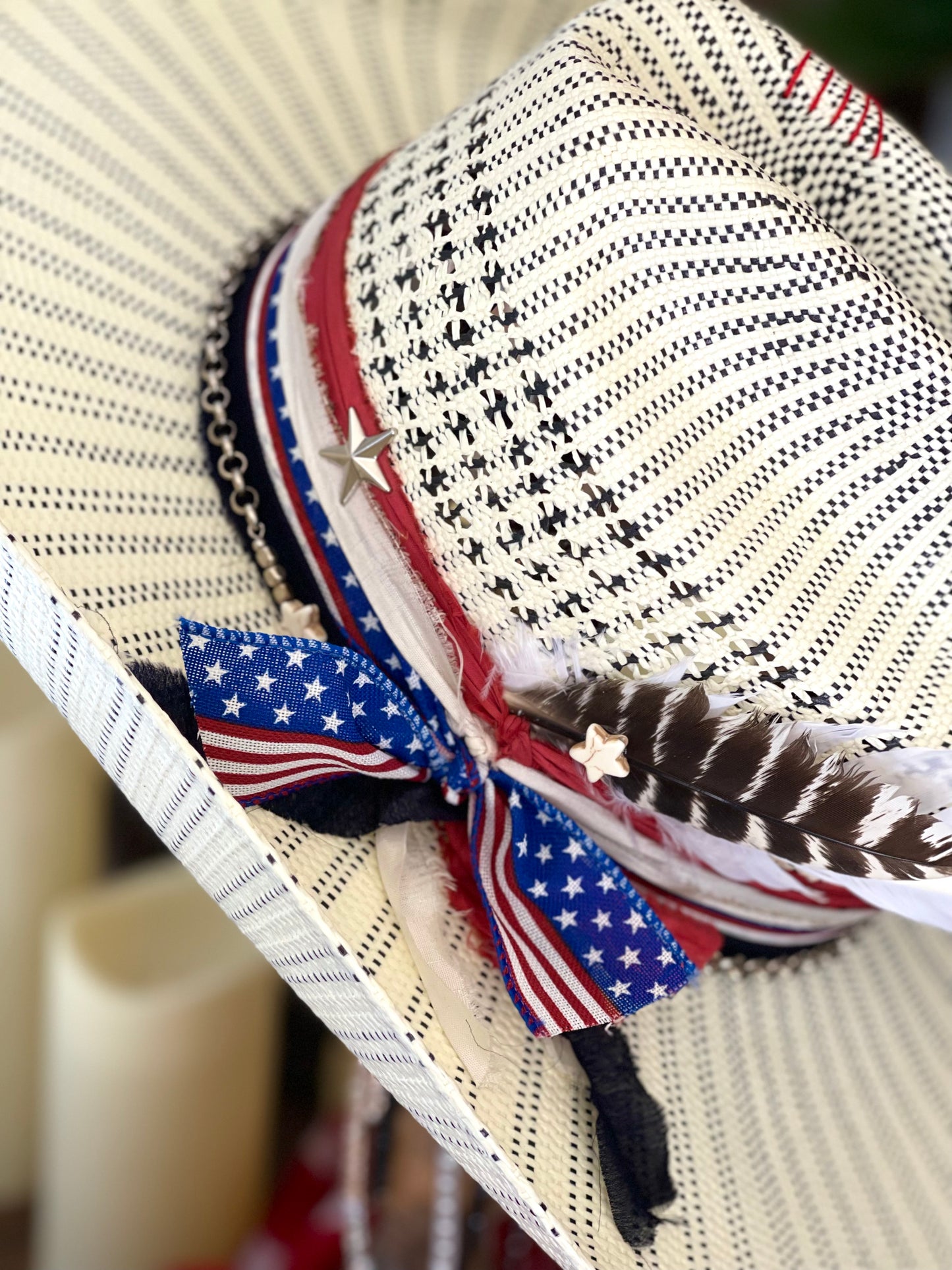 The Patriot II - Customized Straw Cowboy Hat