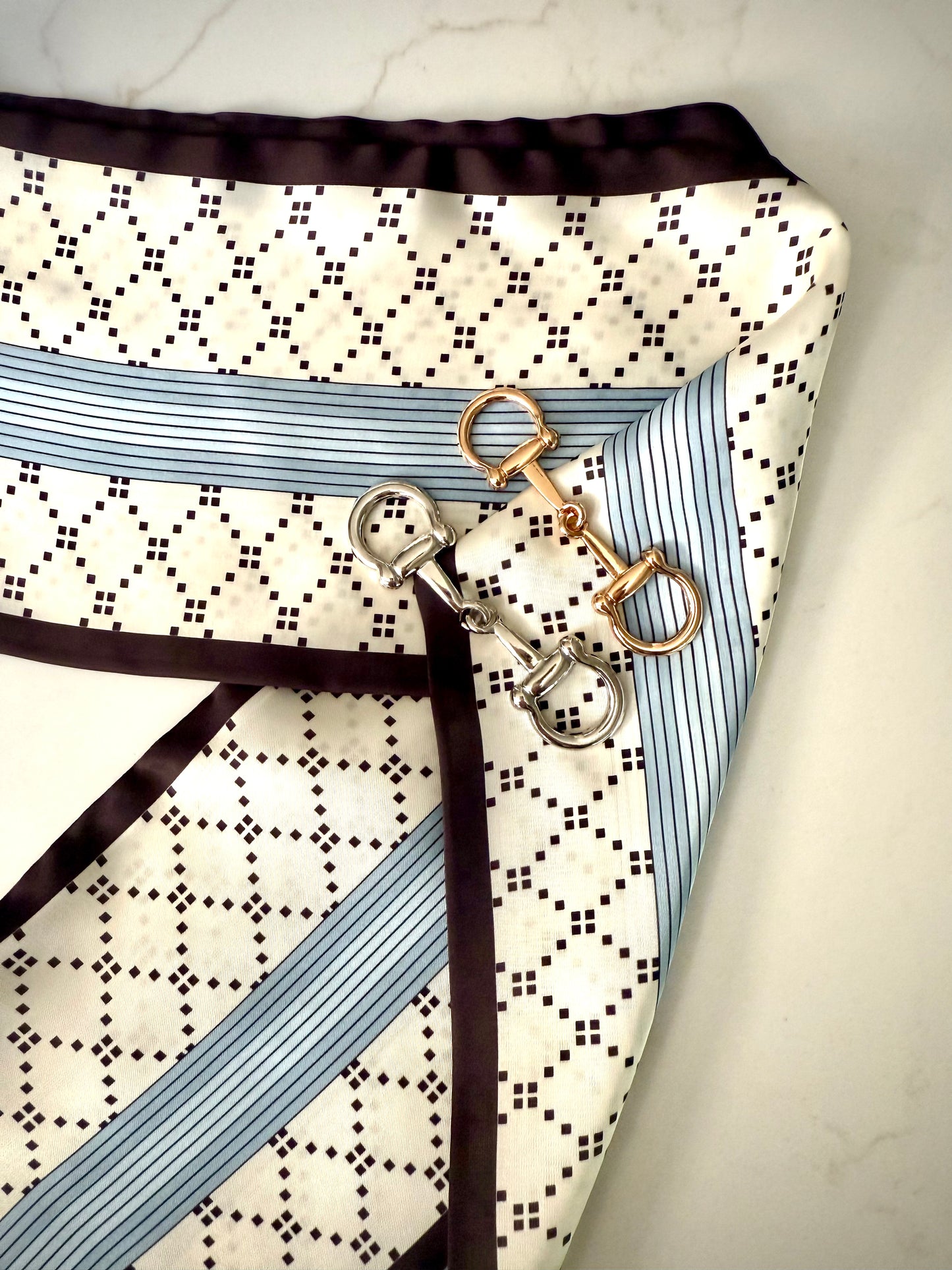 Satin Twill Silk Scarves -  Classic