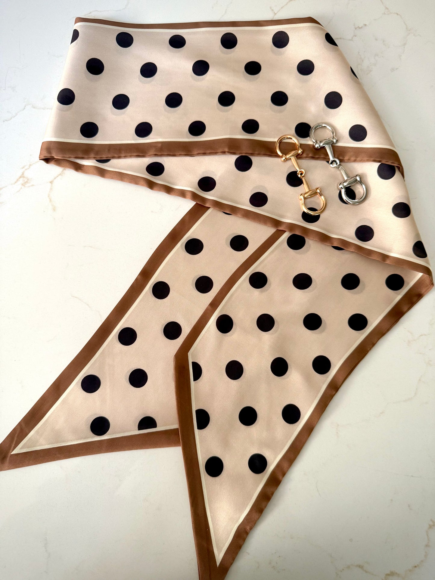 Satin Twill Silk Scarves -  Classic