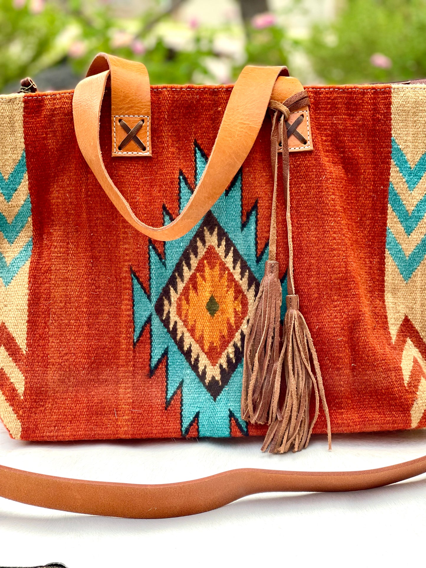 Head West Wool Tote & Matching Crossbody