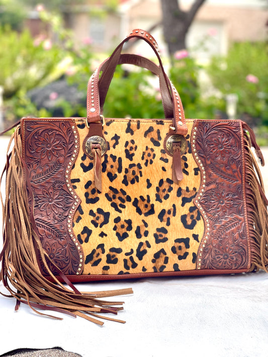 The Bozeman II Tooled Handbag - Concealed Carry