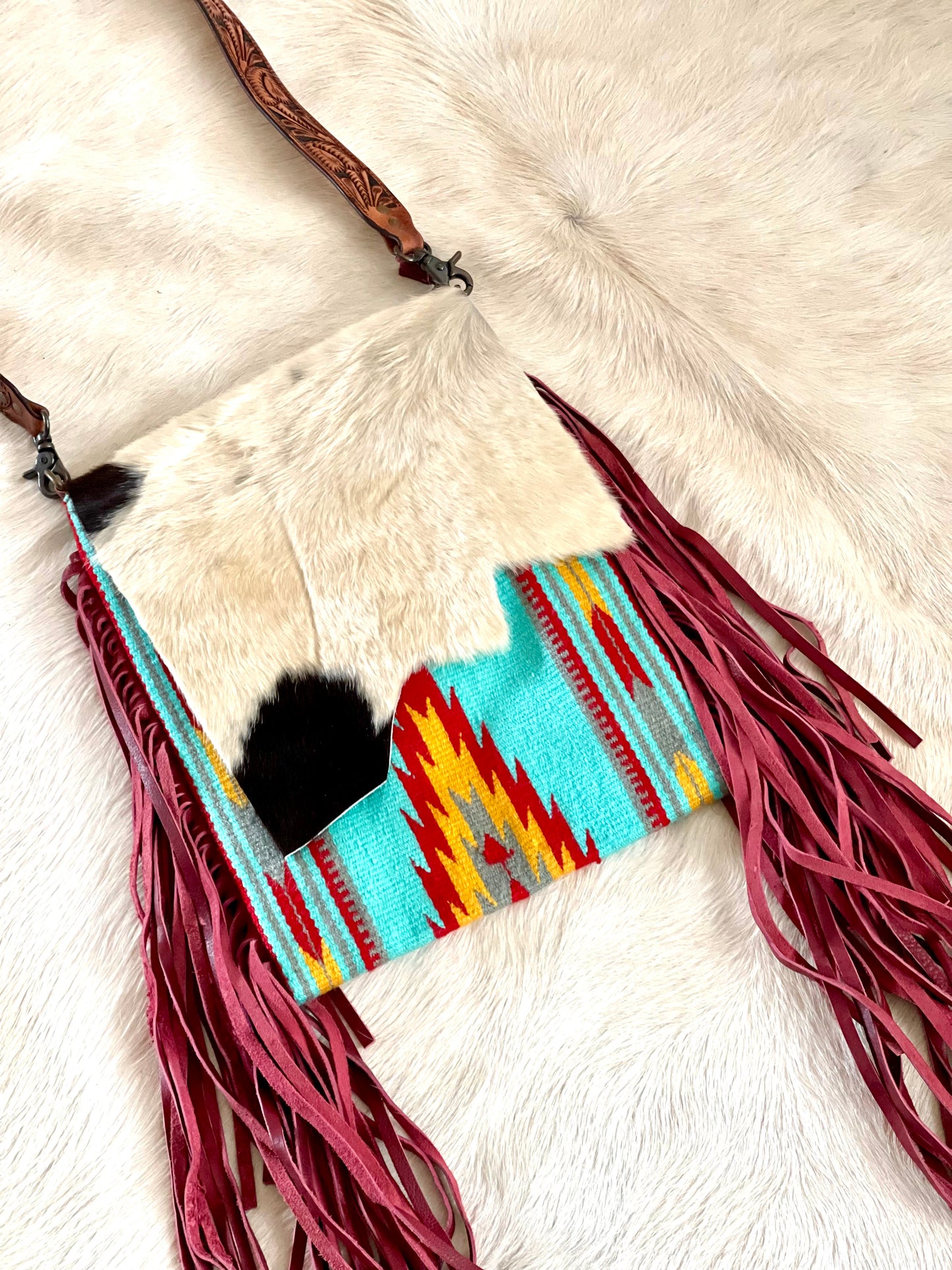 Sangria Wool Clutch/Crossbody