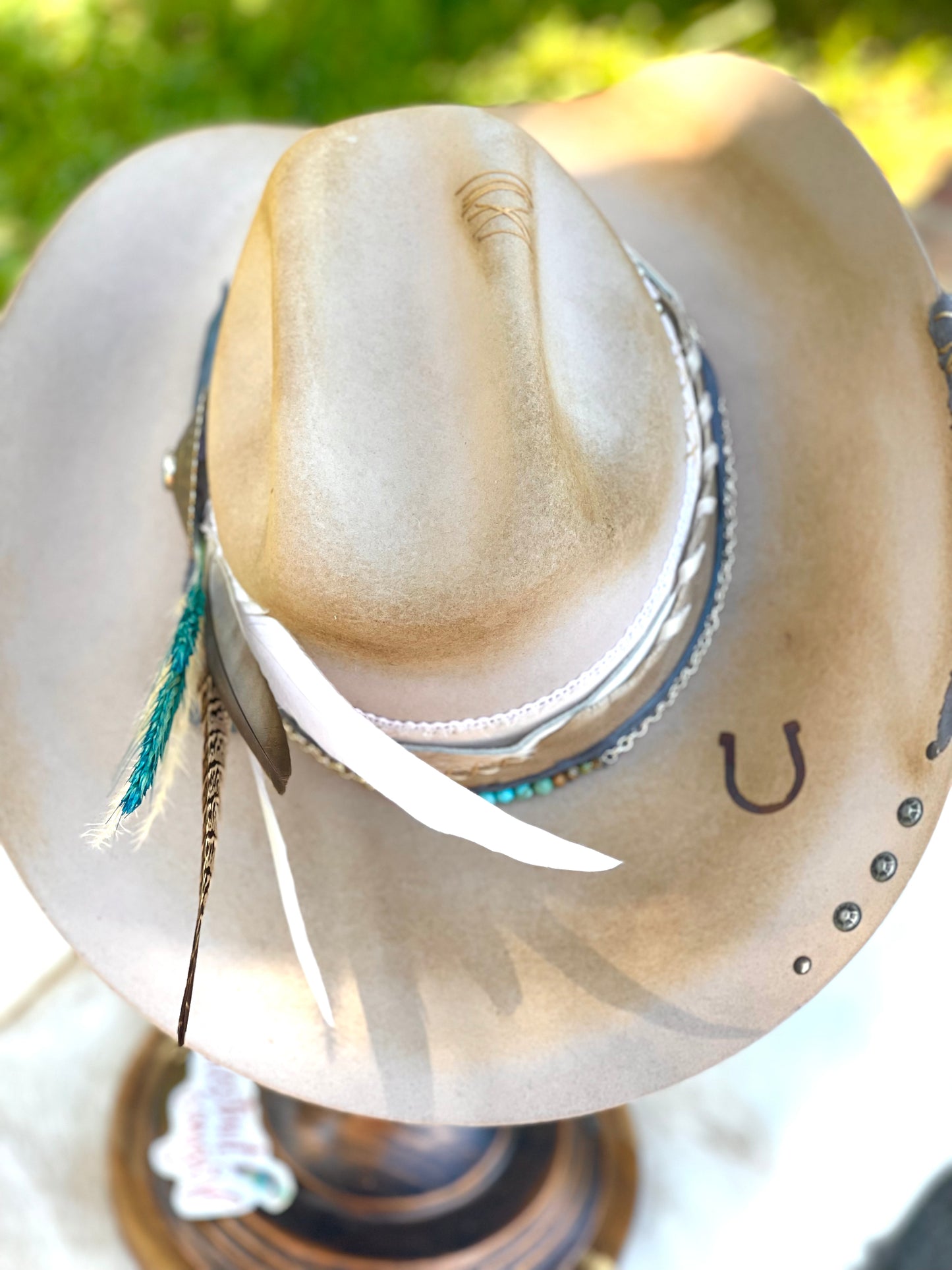 Customized Cowboy Hat - Turquoise Dream