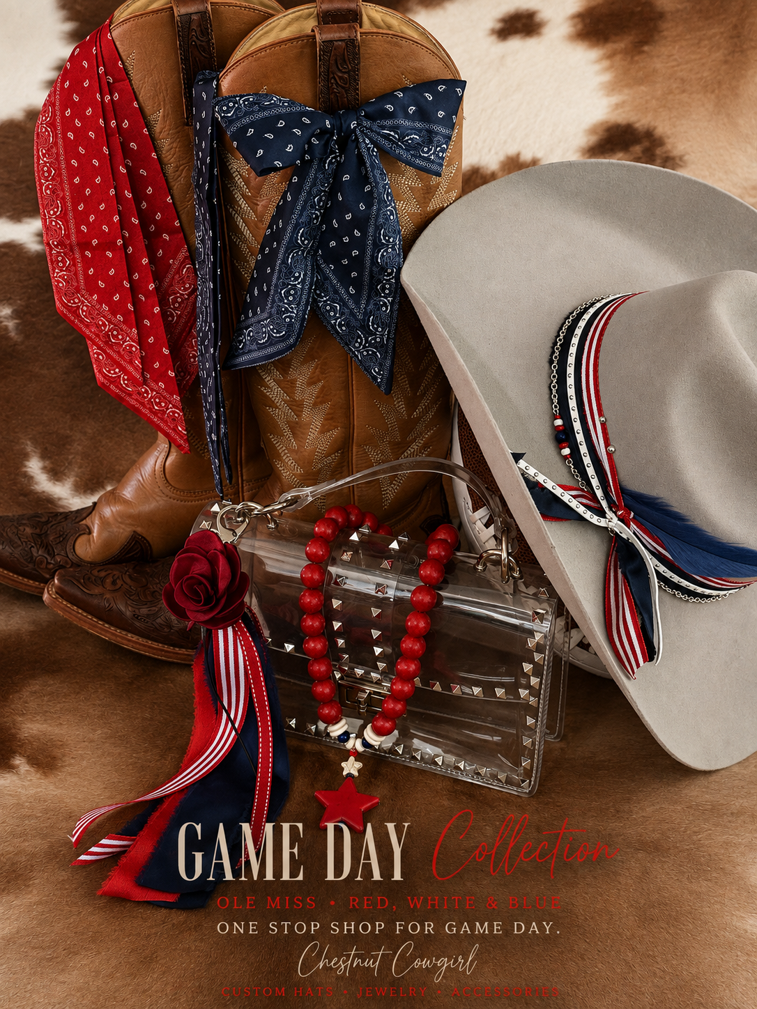 Red, White & Blue - Game Day Hat