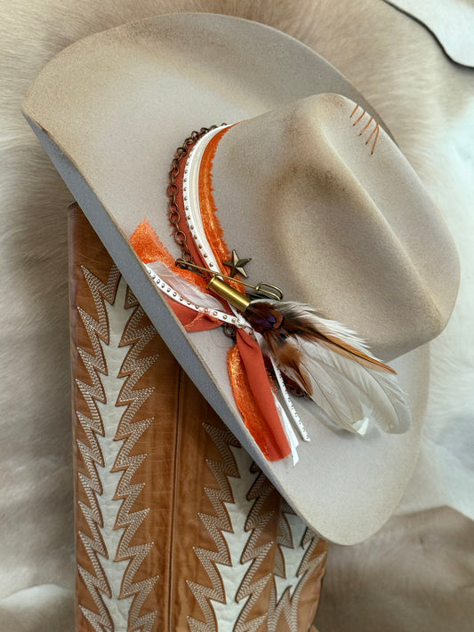 Orange & White/Cream - Game Day Hat