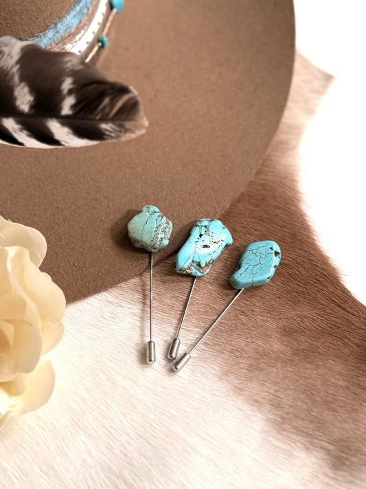 Turquoise Stone Hat Pin