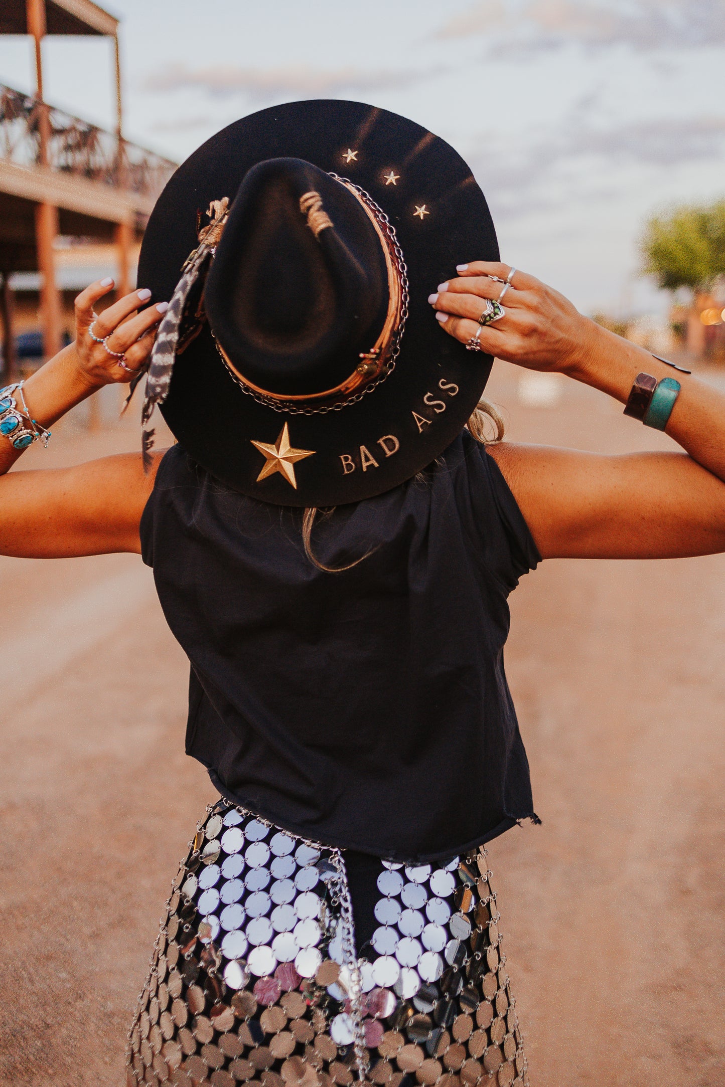 Customized Western Fashion Hat - Bad Ass