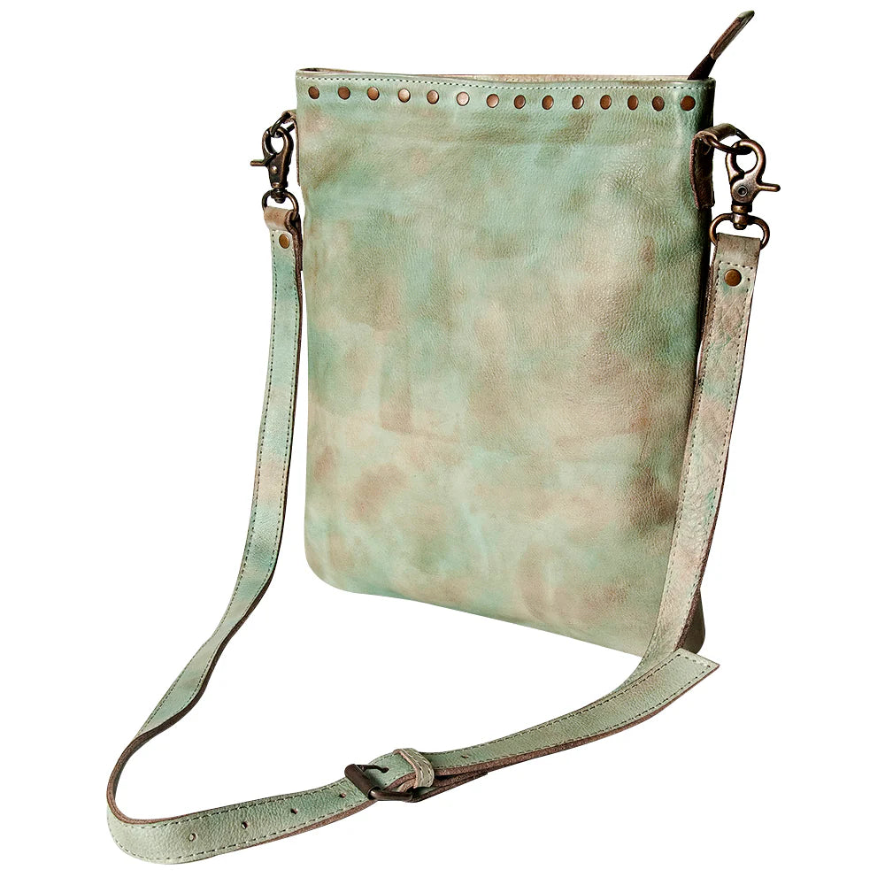 Take It Easy Leather Purse - Turquoise/Aqua